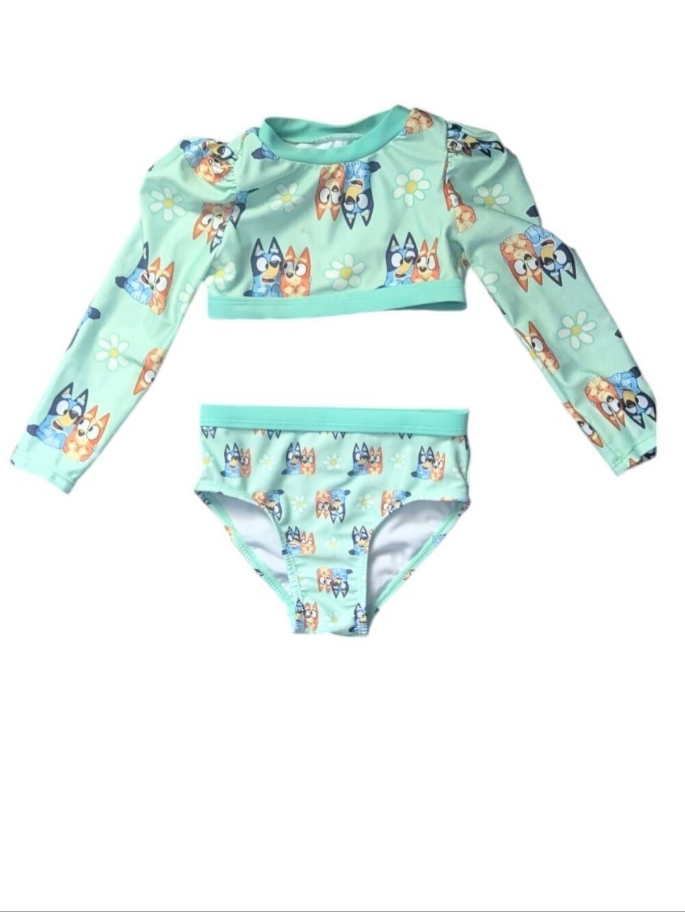Bluey Two Piece Toddler Swim Suit Size 2T